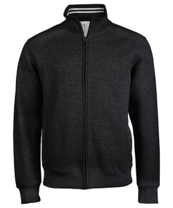 Mens full zip sweat jacket | black