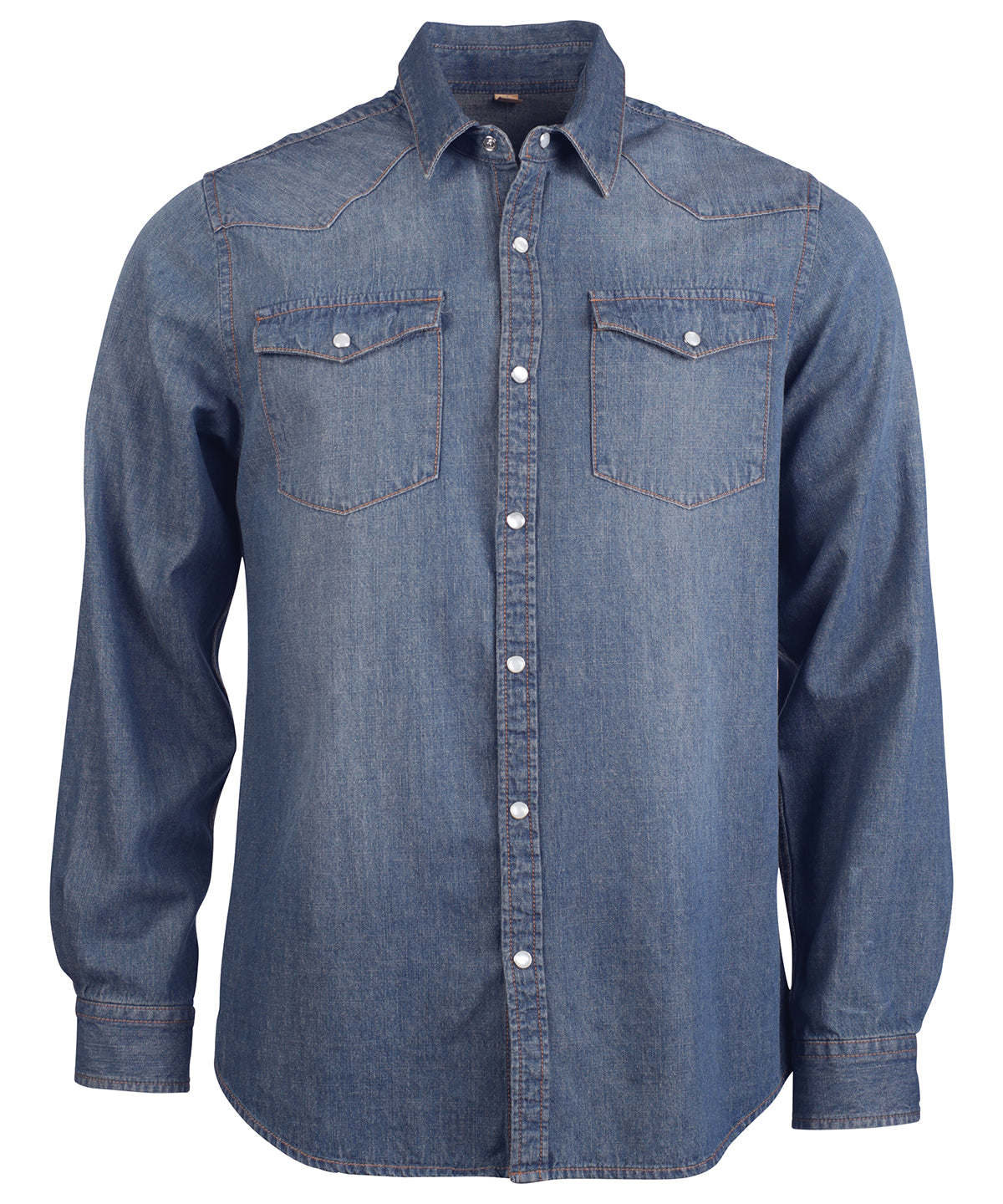 Mens long-sleeved denim shirt | Blue Jean