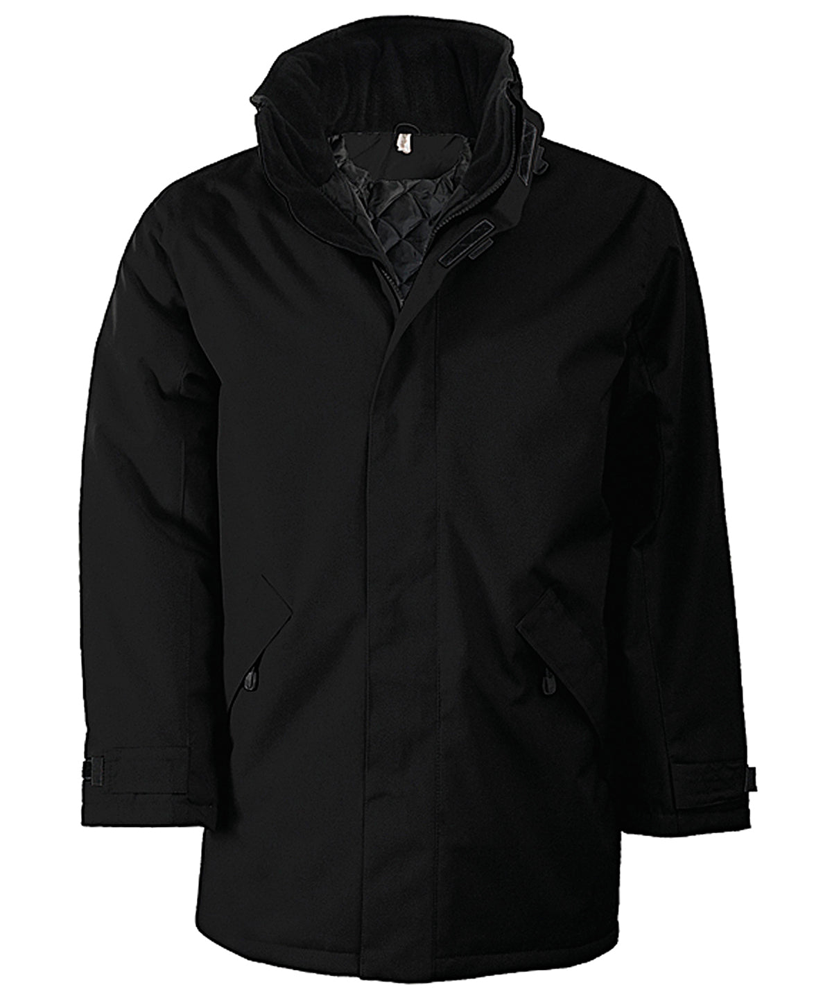 Quilted parka | black/black