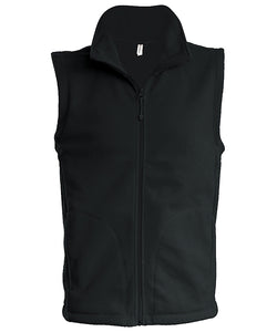 Luca mens microfleece gilet | black