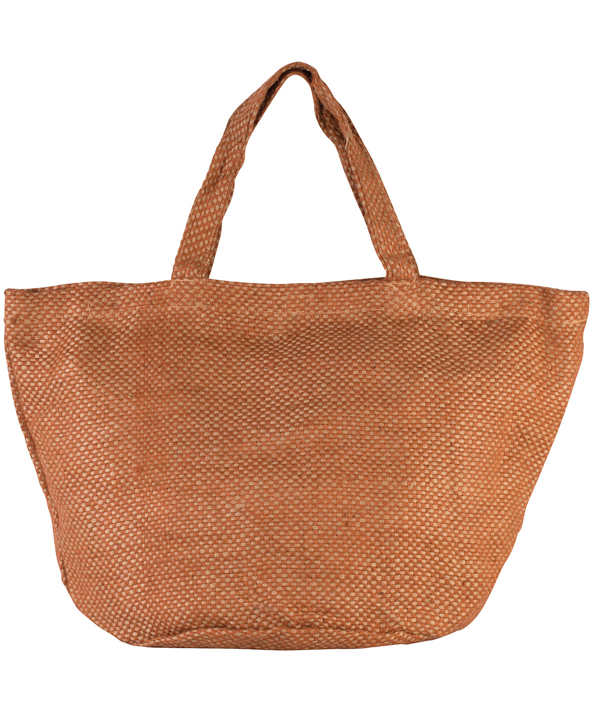 100 natural yarn dyed jute bag | natural/saffron