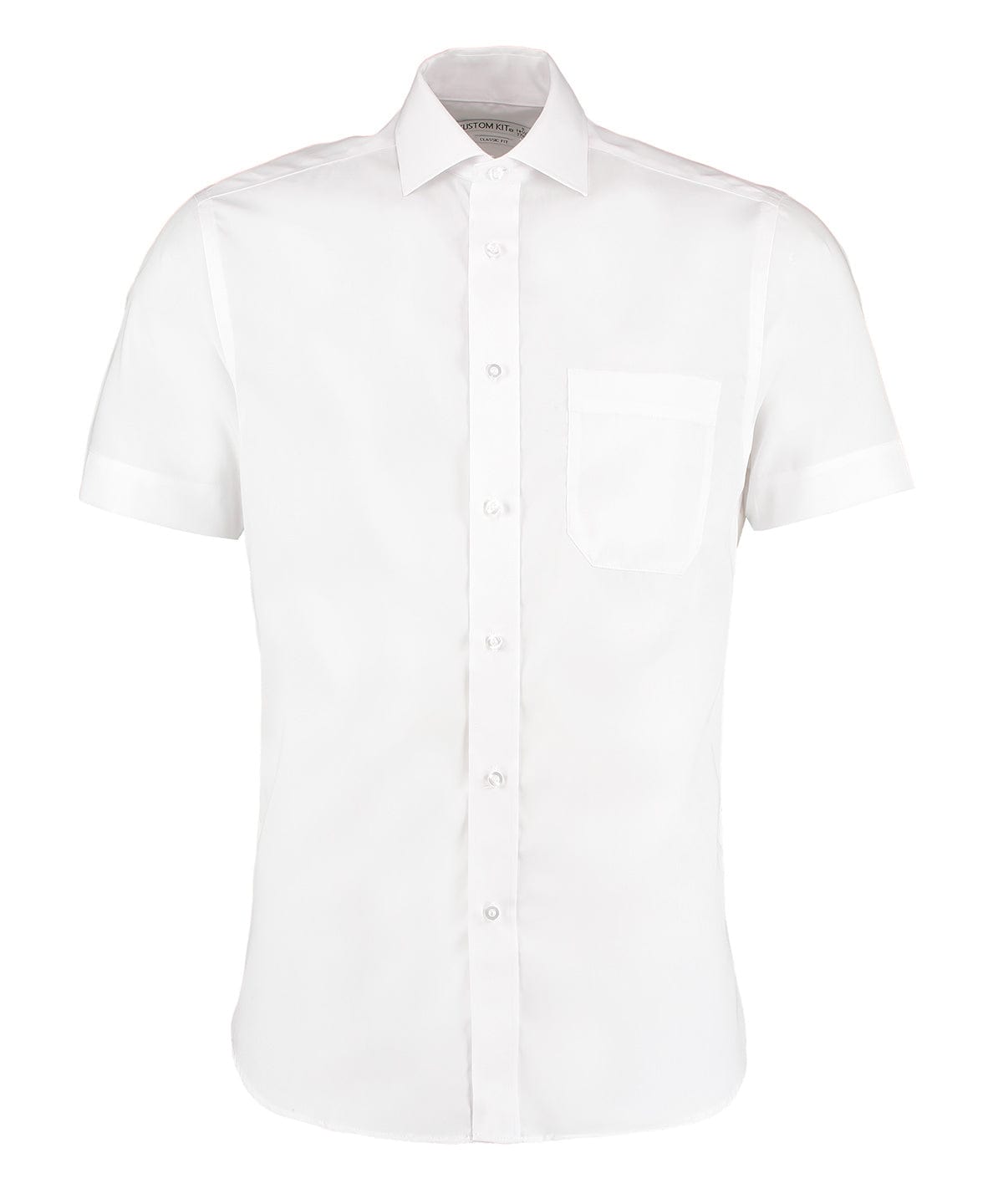 Premium non-iron corporate shirt short-sleeved (classic fit) | White