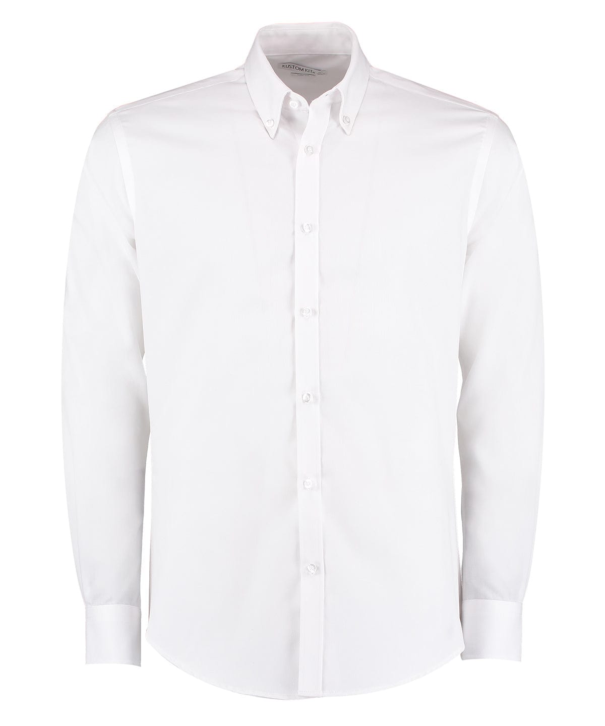 Slim fit non-iron Oxford twill shirt long-sleeved (slim fit) | White