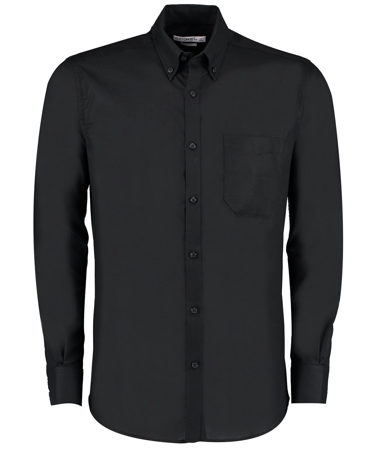 Slim fit workwear Oxford shirt long-sleeved (slim fit) | Black