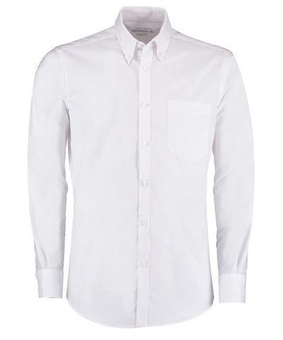 Slim fit workwear Oxford shirt long-sleeved (slim fit) | White