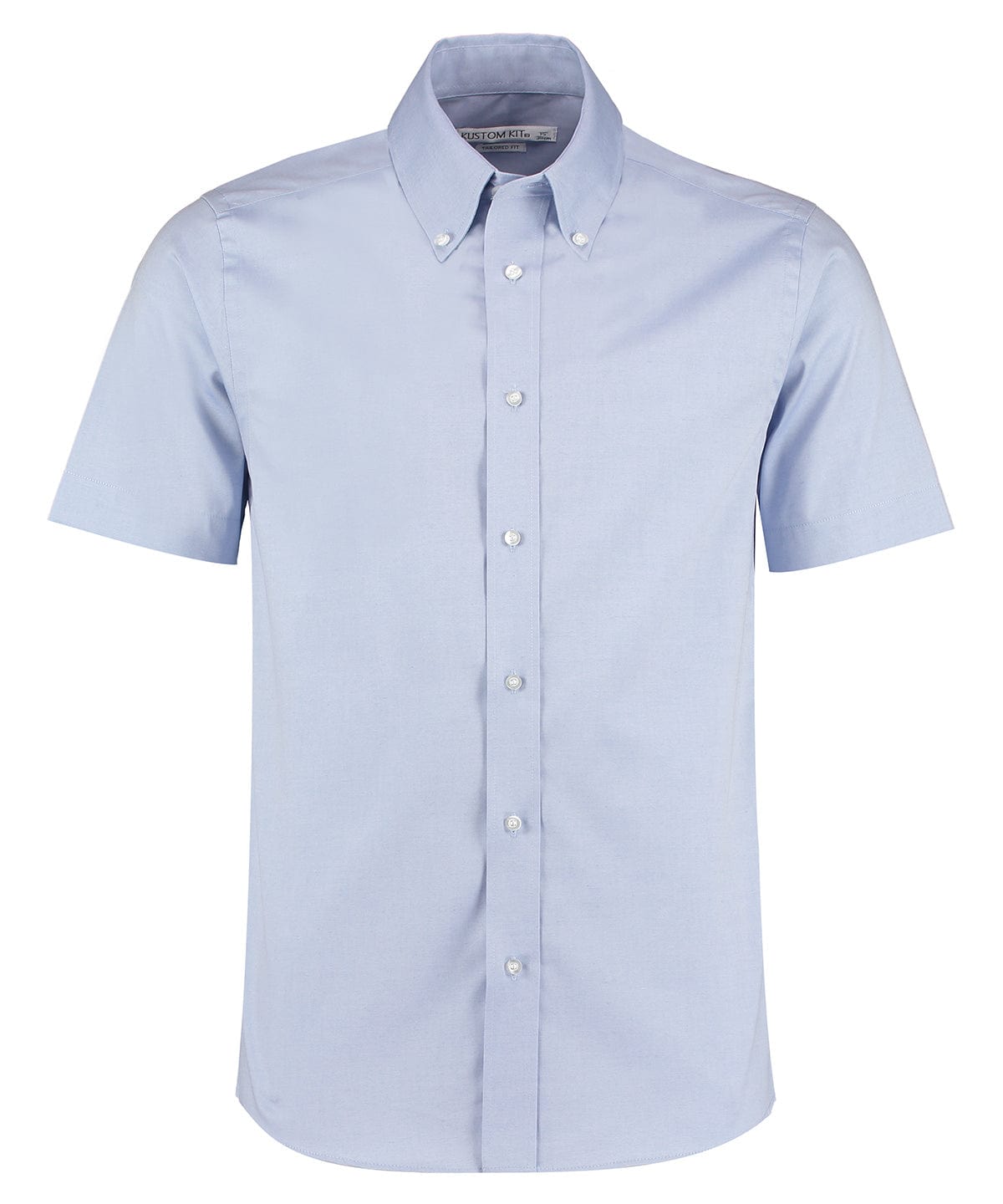 Premium Oxford shirt short-sleeved (tailored fit) | Light Blue*