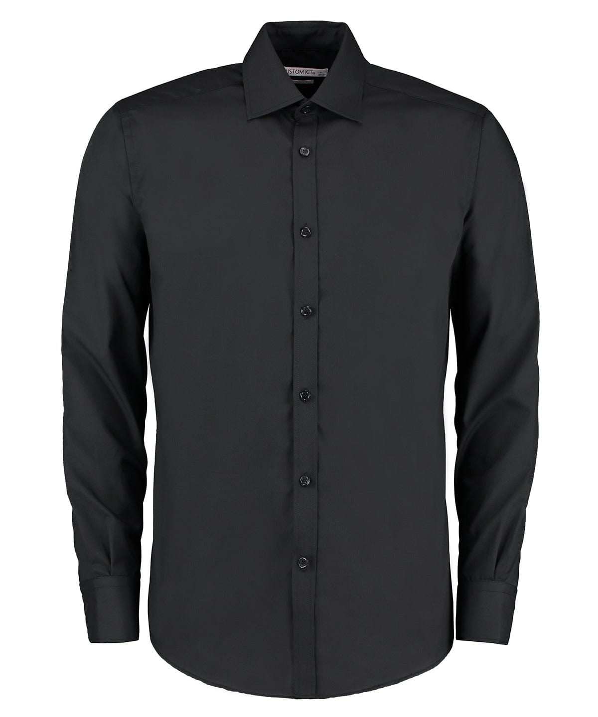 Business shirt long-sleeved (slim fit) | Black