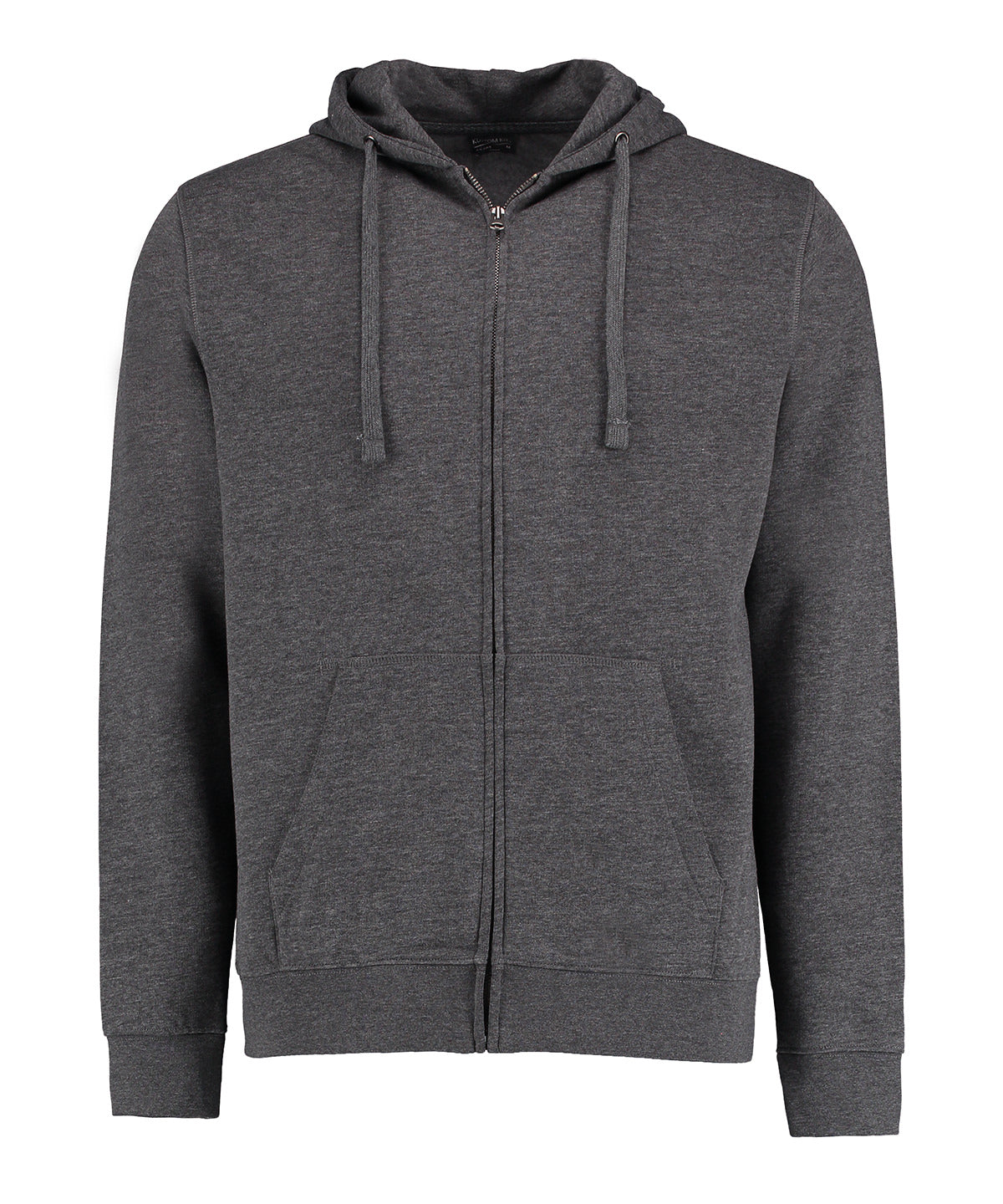 Klassic hooded zipped jacket Superwash® 60 long sleeve (regular fit) | dark grey marl