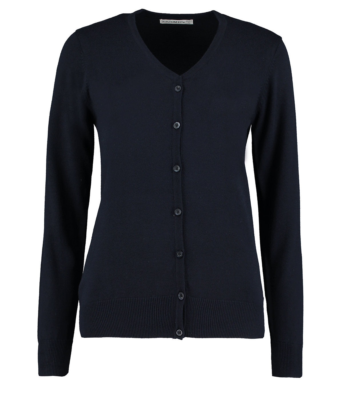 Womens Arundel v-neck cardigan long sleeve (classic fit) | navy
