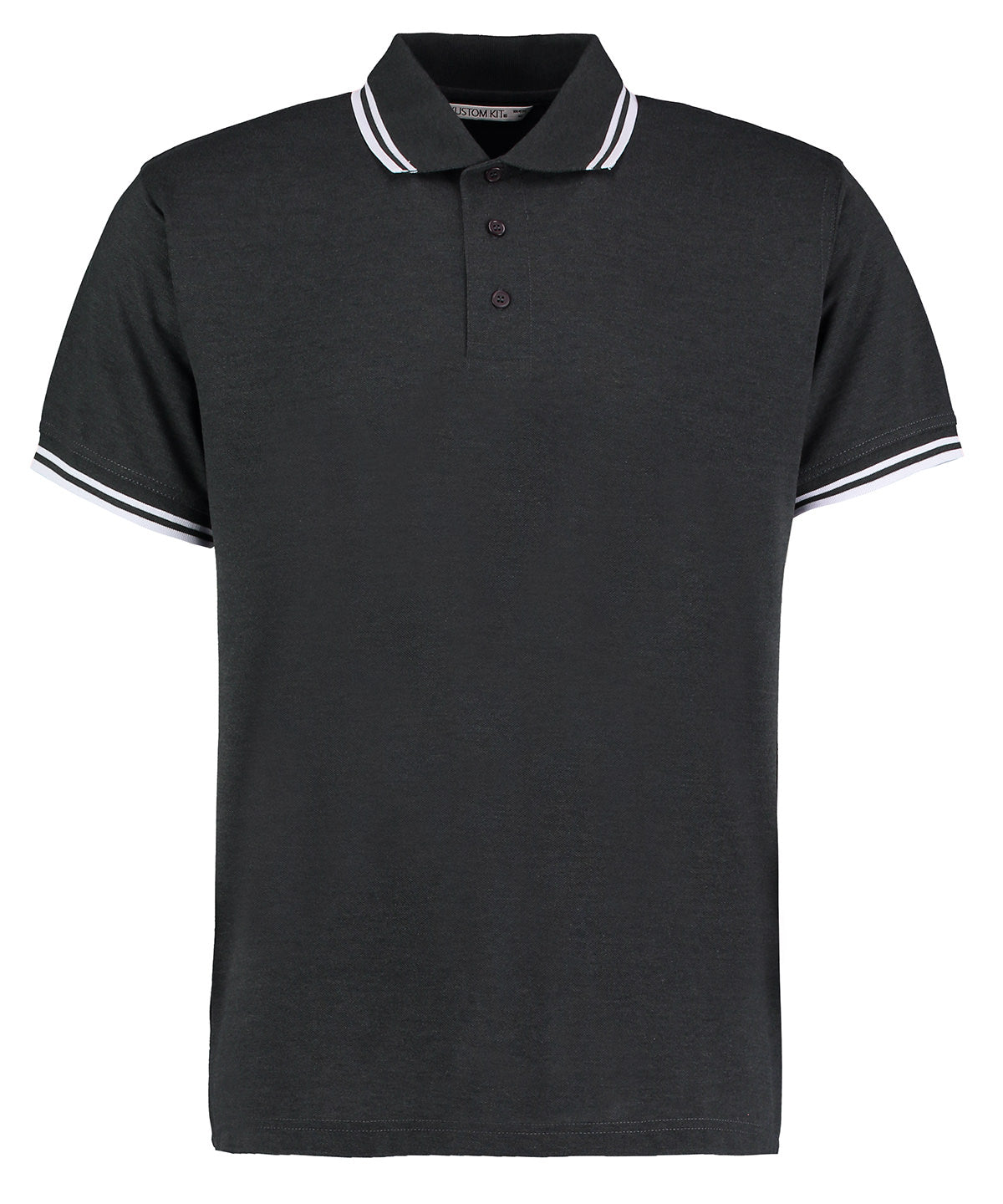 Tipped collar polo (classic fit) | Graphite/White