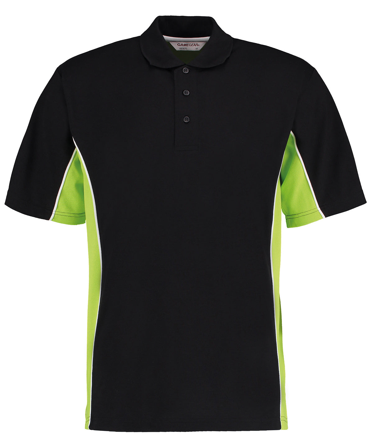 Track polo (classic fit) | black/lime/white