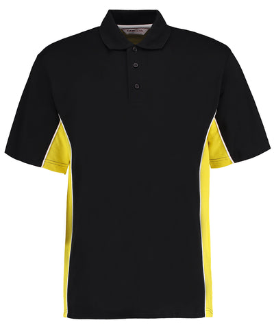 Track polo (classic fit) | black/yellow/white