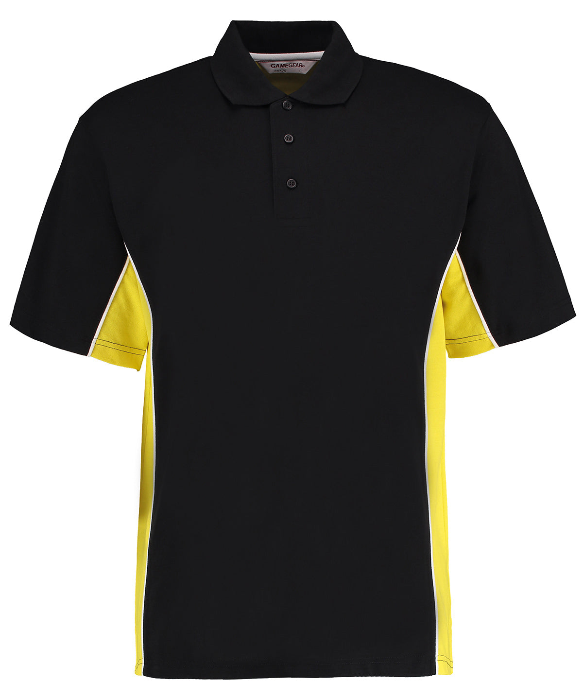 Track polo (classic fit) | Black/Yellow/White