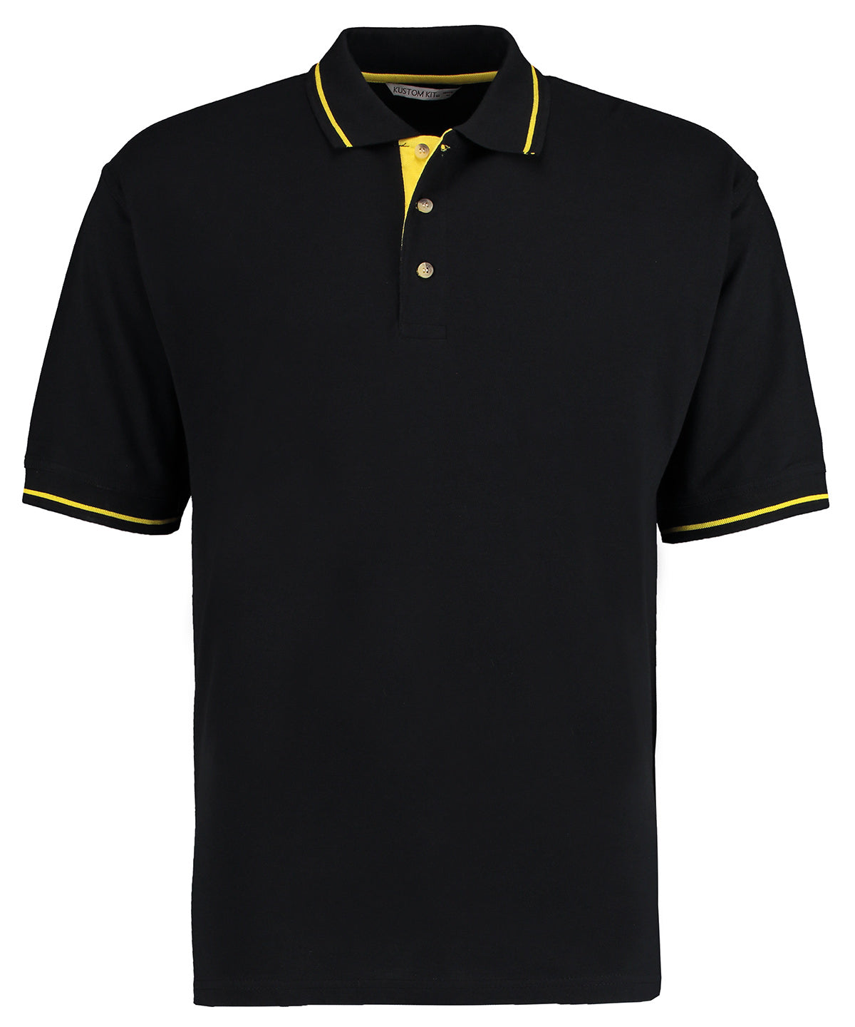 St Mellion polo (classic fit) | Black/Yellow