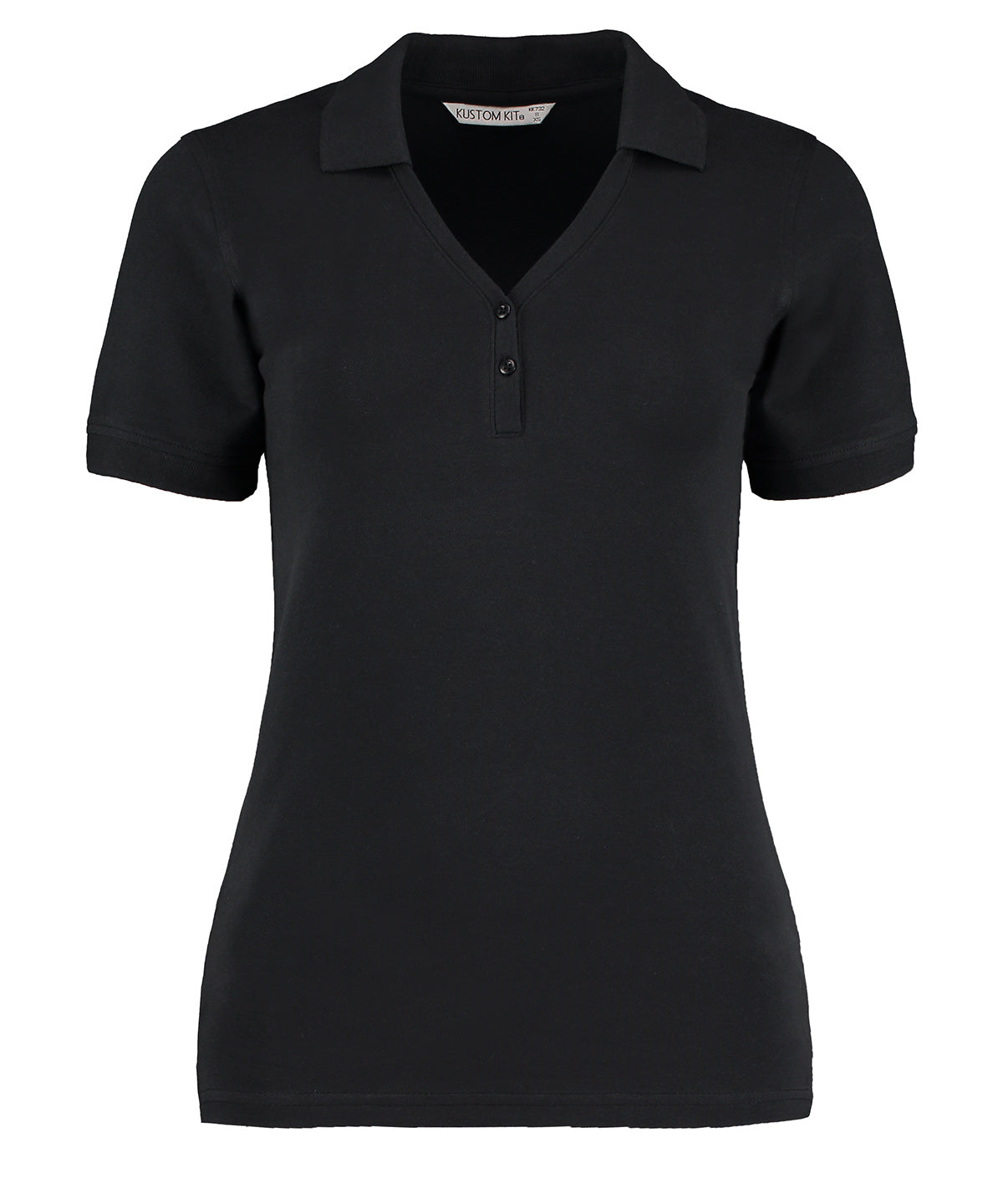 Sophia v-neck polo (regular fit) | Black