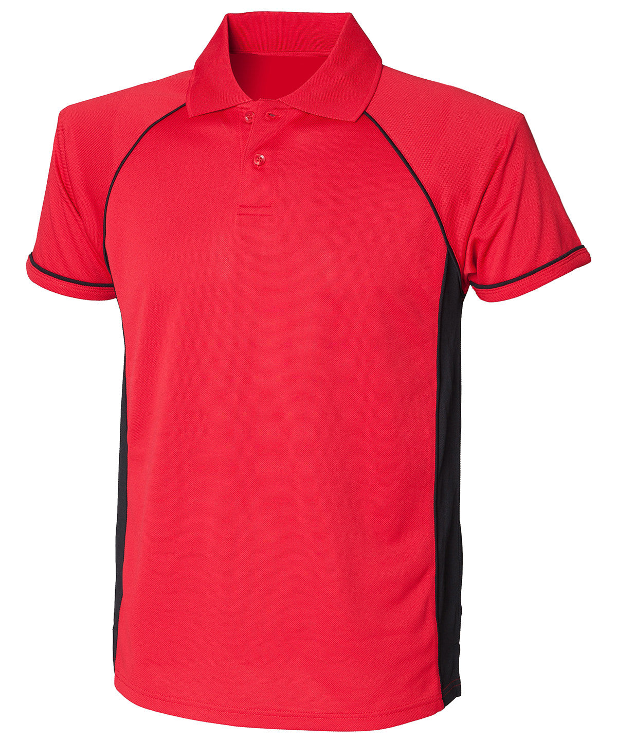 Panel performance polo | red/black/black