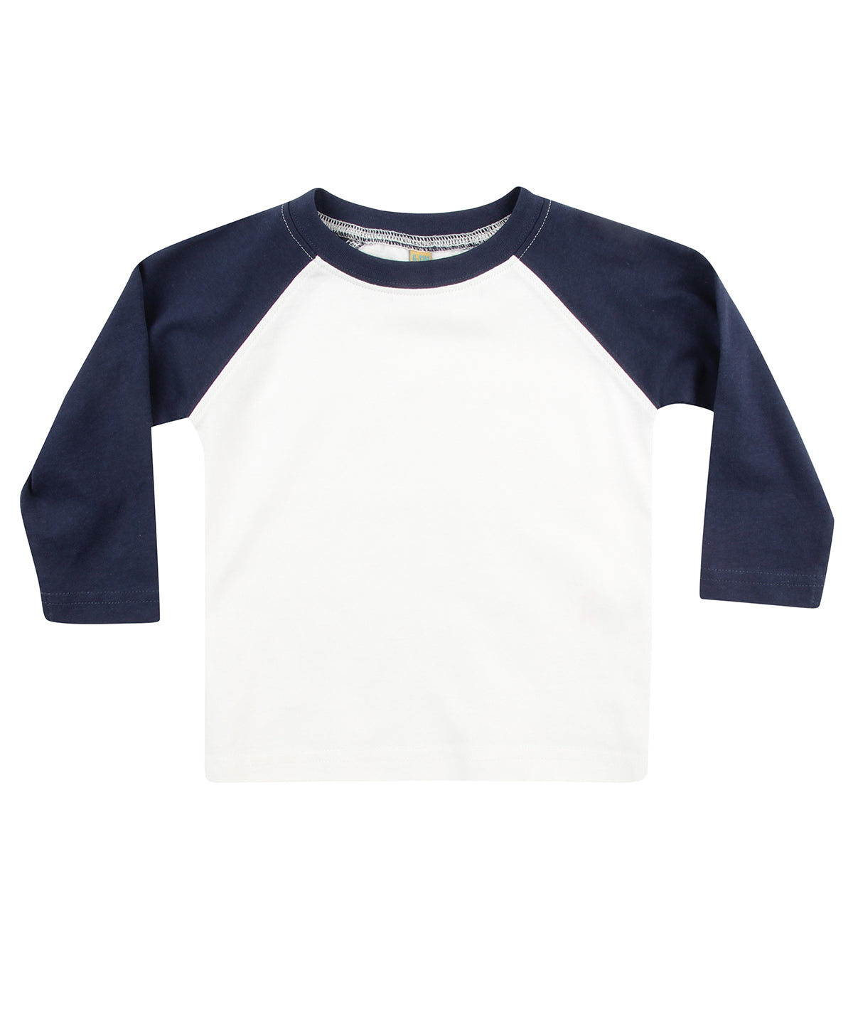 Long sleeve baseball t-shirt | White/Navy