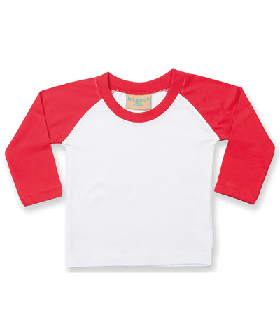 Long sleeve baseball t-shirt | white/red