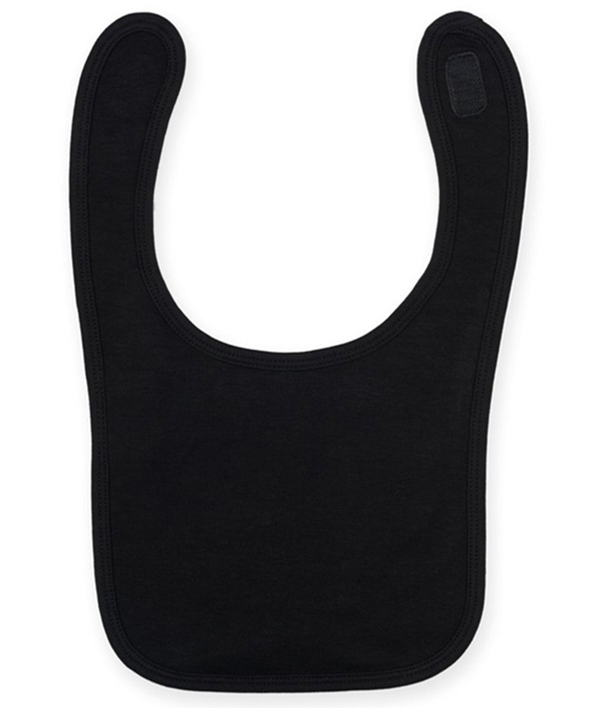 Plain and contrast bib | black