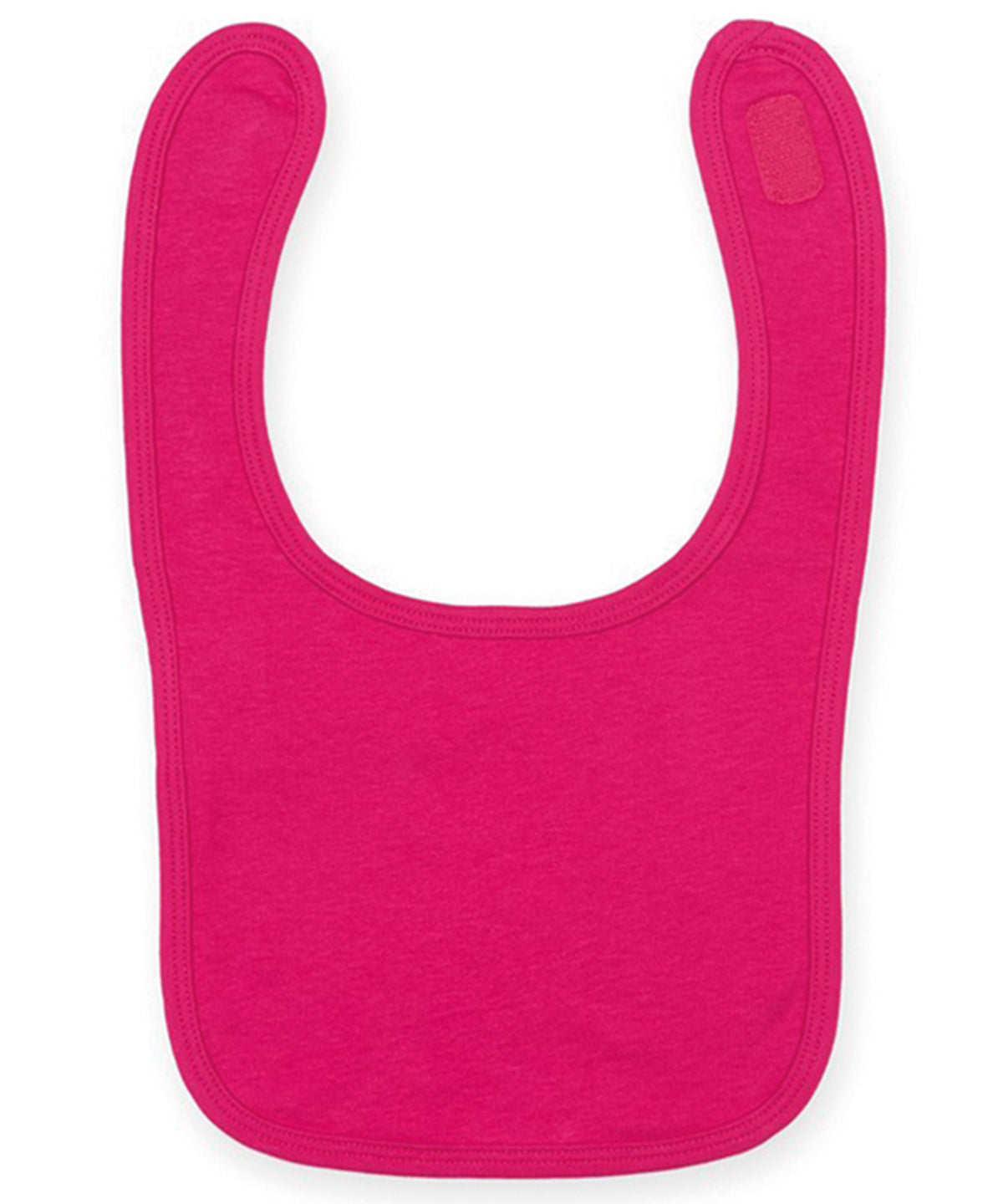 Plain and contrast bib | fuchsia