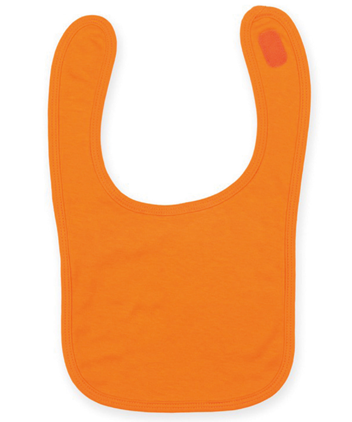 Plain and contrast bib | orange