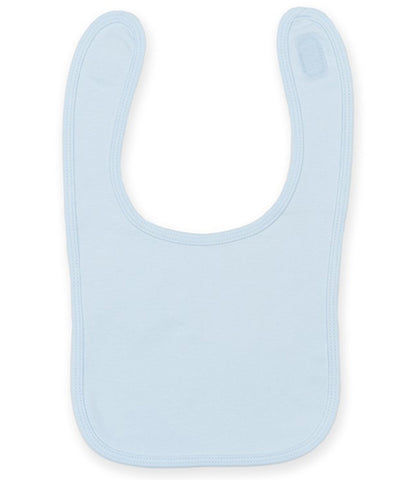 Plain and contrast bib | pale blue