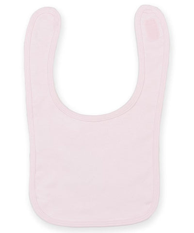 Plain and contrast bib | pale pink