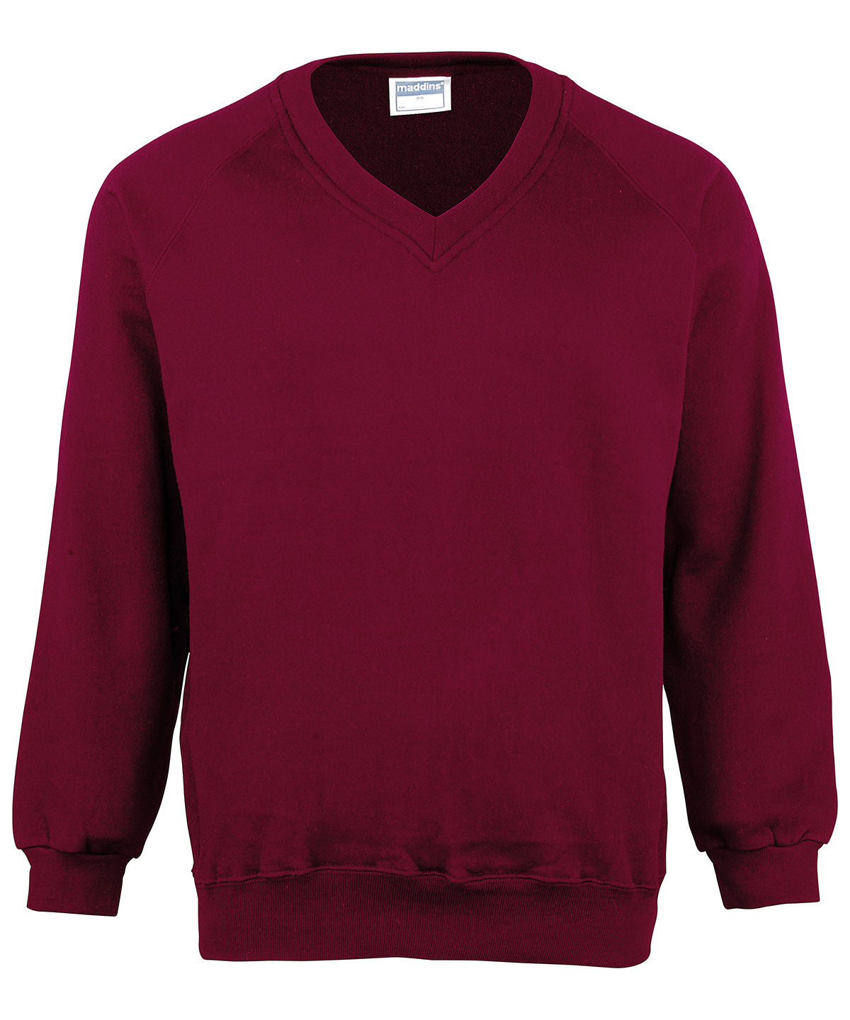 Kids Coloursure v-neck sweatshirt | burgundy
