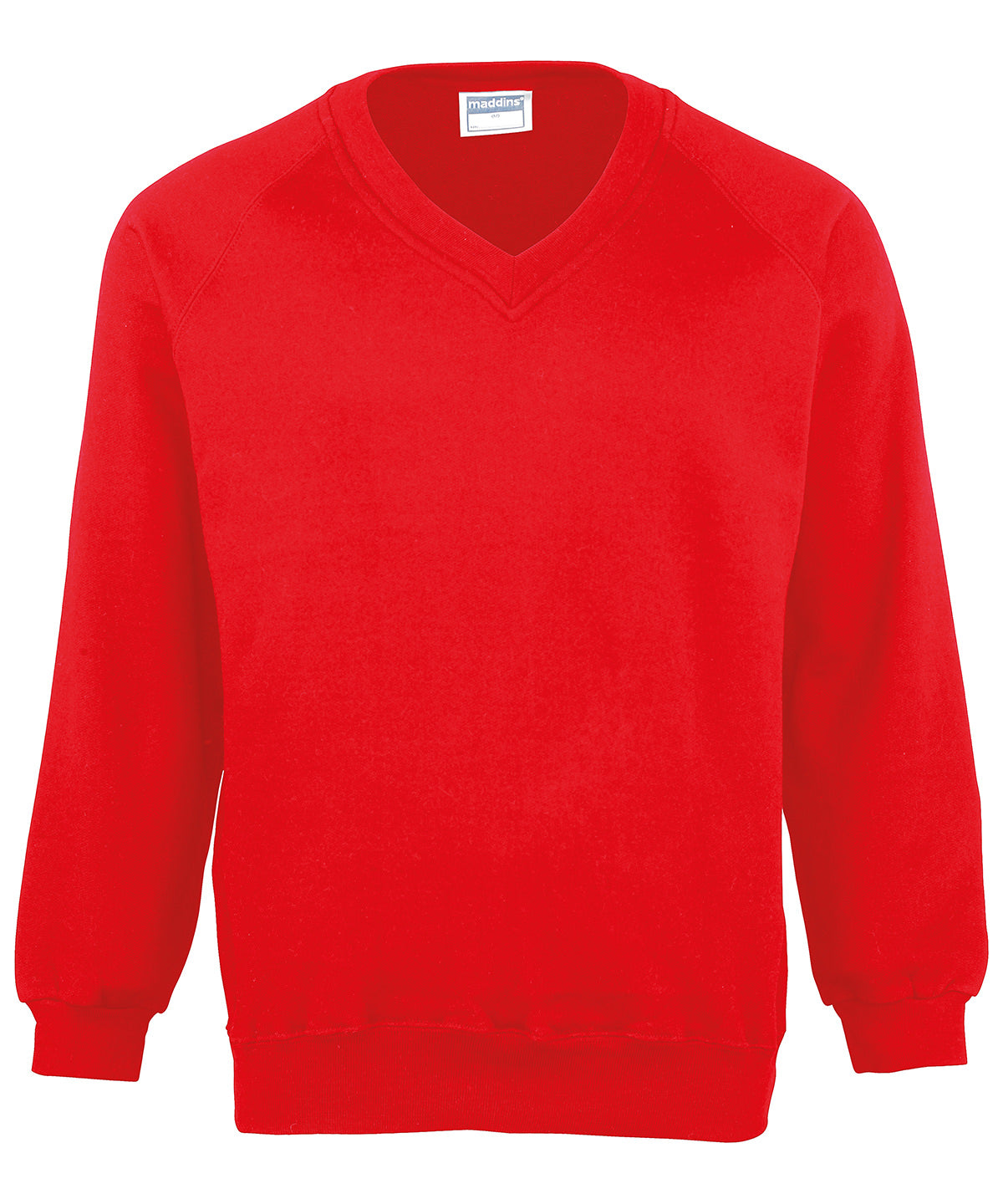 Kids Coloursure v-neck sweatshirt | red