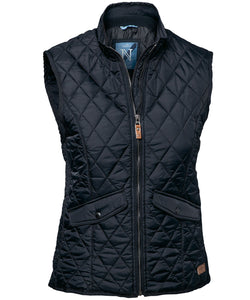 Womens Camden  diamond quilted gilet | midnight blue