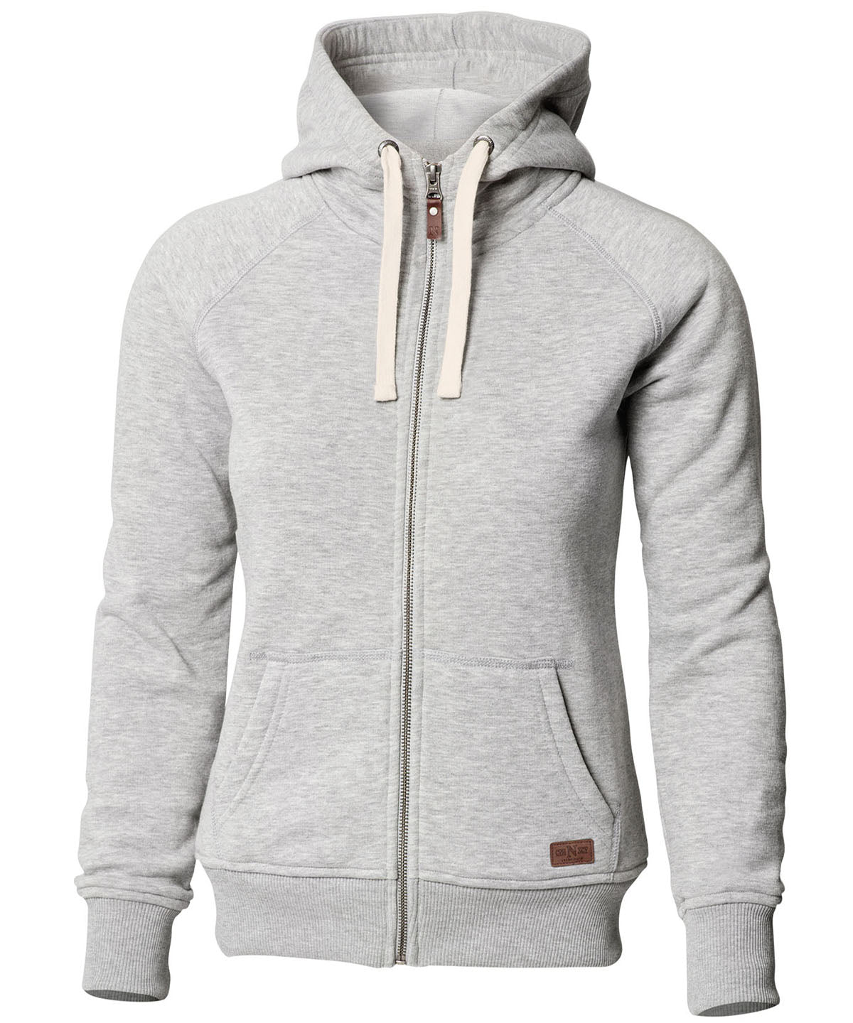 Womens Williamsburg  fashionable hooded sweatshirt | grey melange