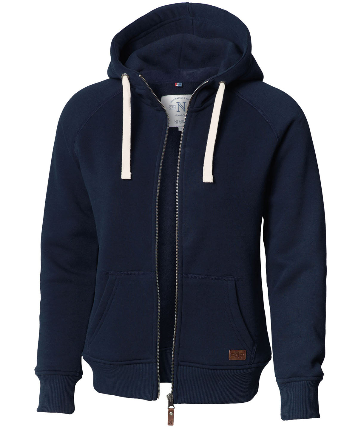 Womens Williamsburg  fashionable hooded sweatshirt | navy