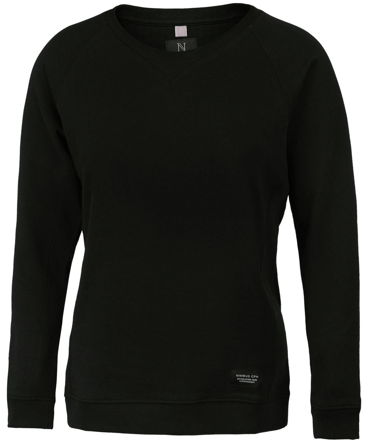 Womens Newport  luxury lightweight crewneck | Black