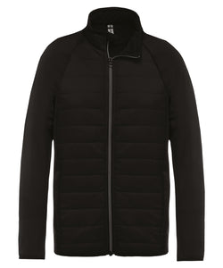 Dual-fabric sports jacket | black/black