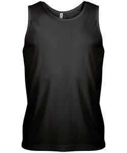 Mens sports vest | black