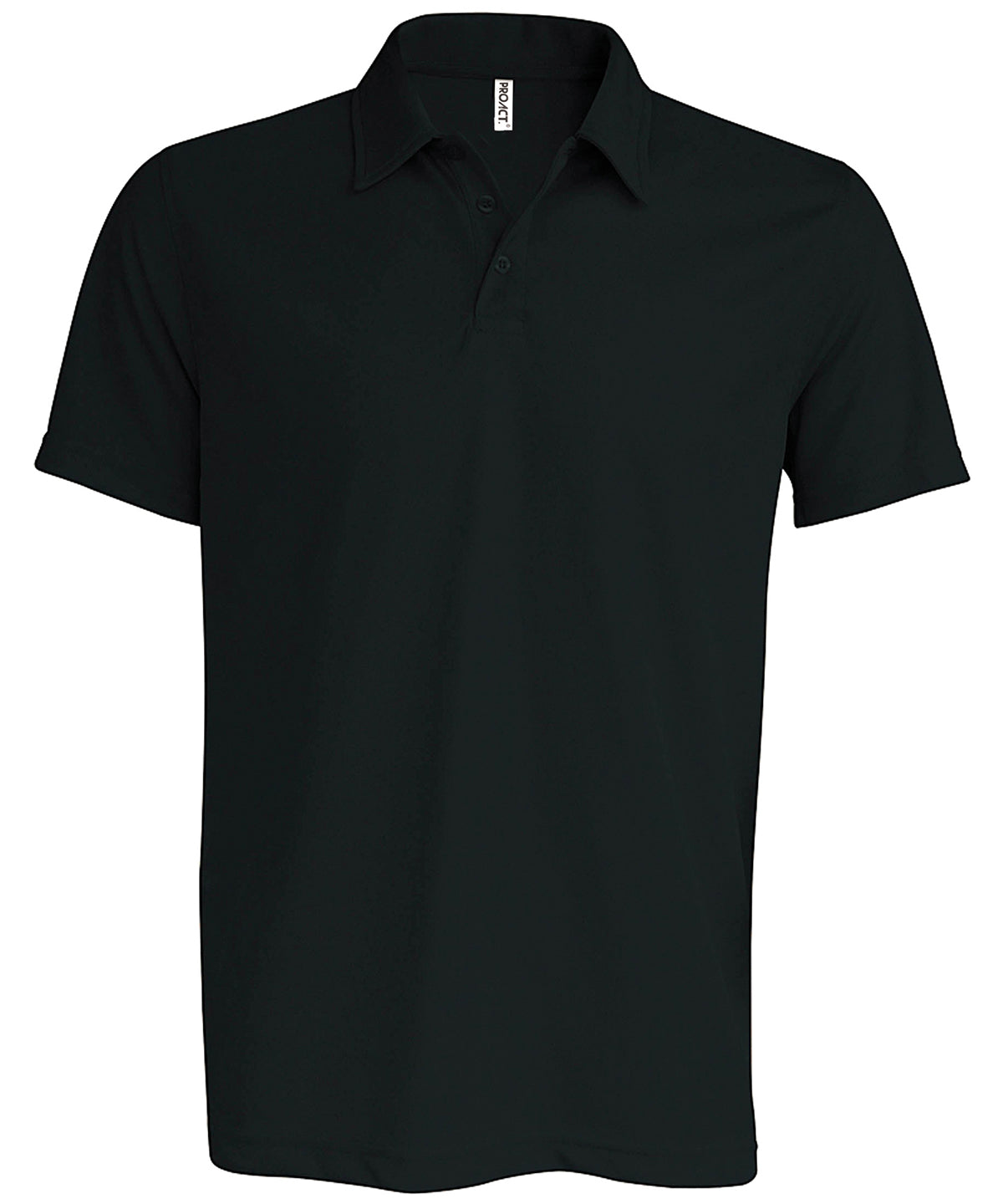 Mens short-sleeved polo shirt | black