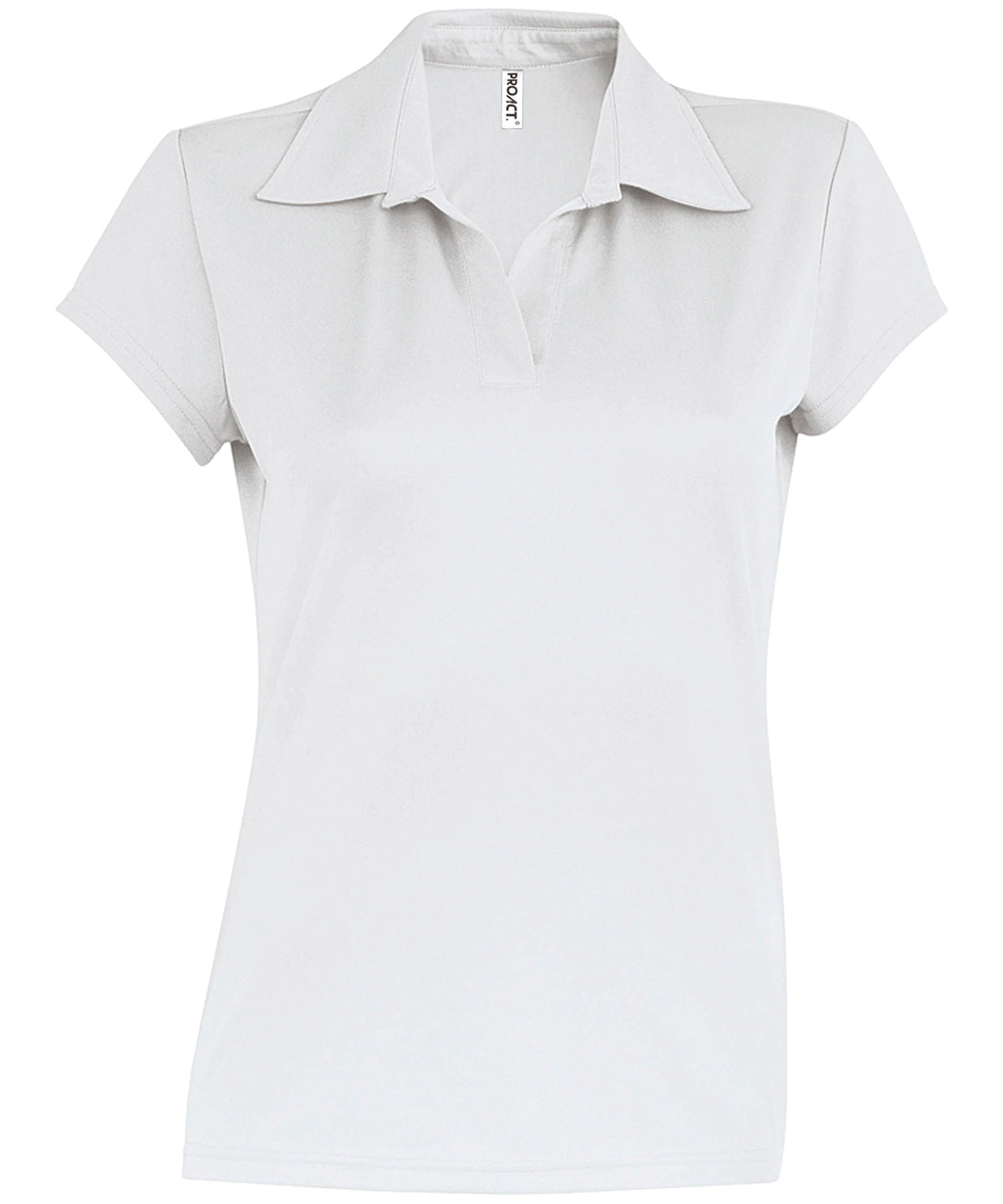 Ladies short-sleeved polo shirt | white