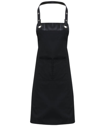 Espresso bib apron | black/black