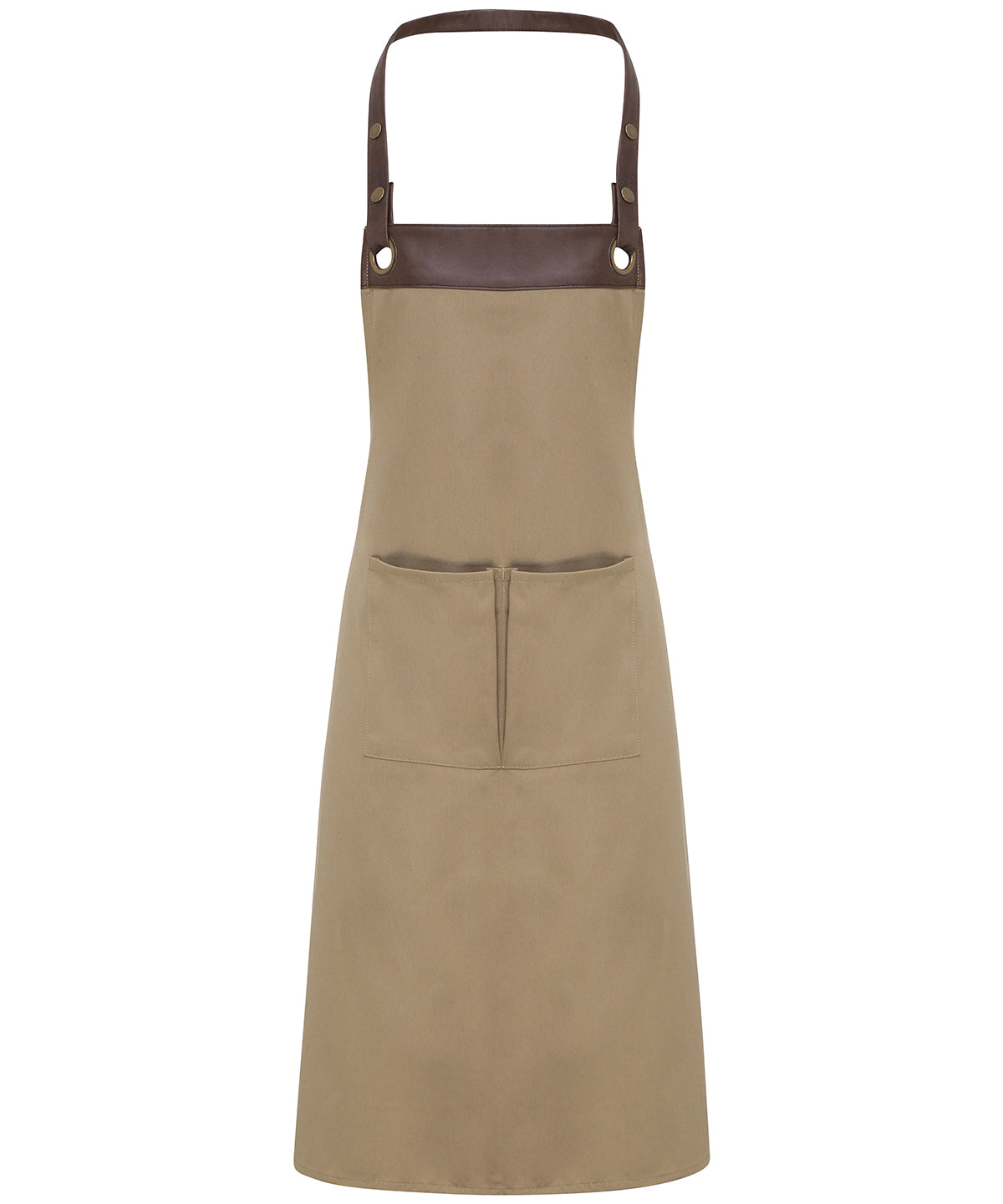 Espresso bib apron | khaki/brown
