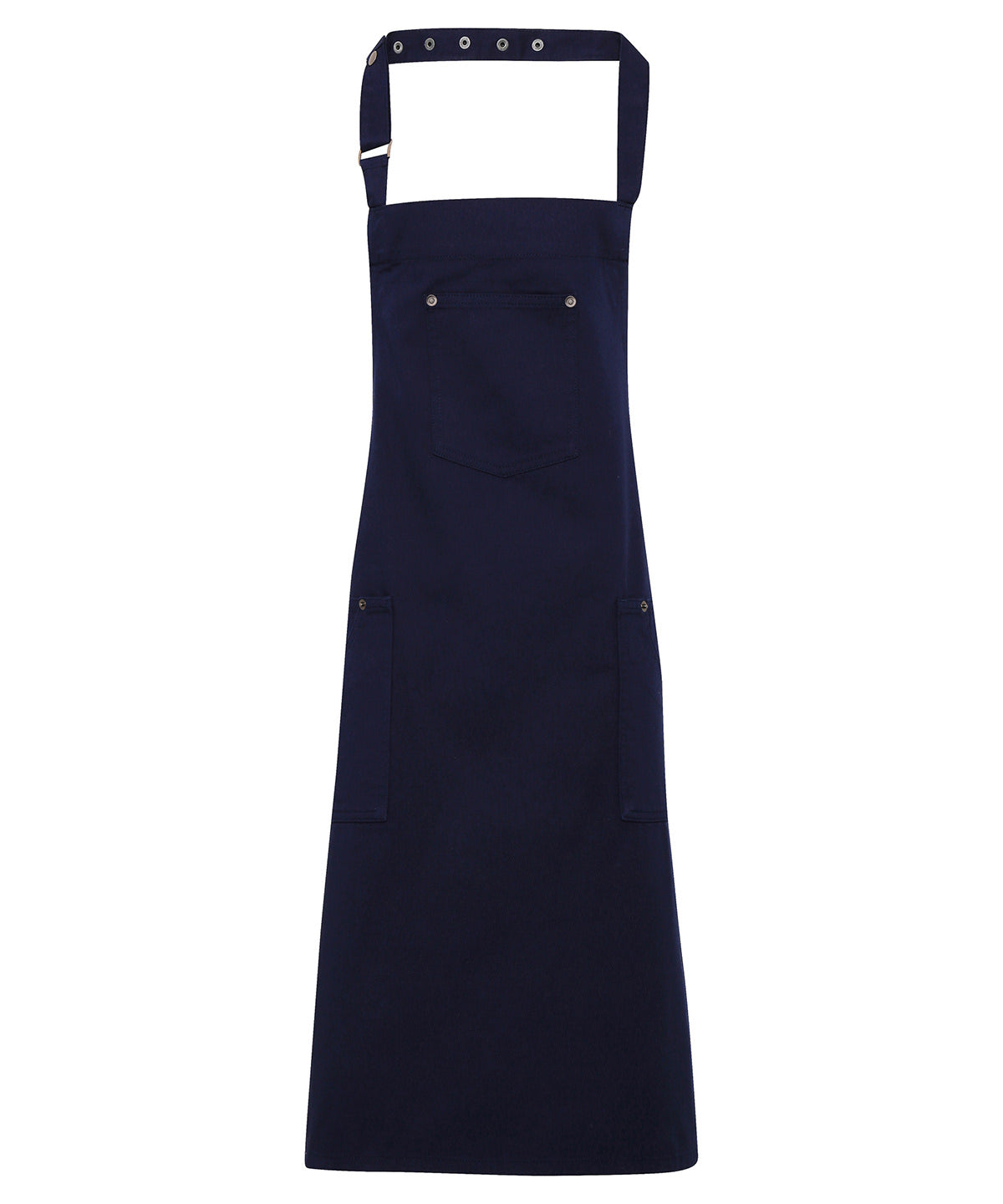Chino cotton bib apron | navy