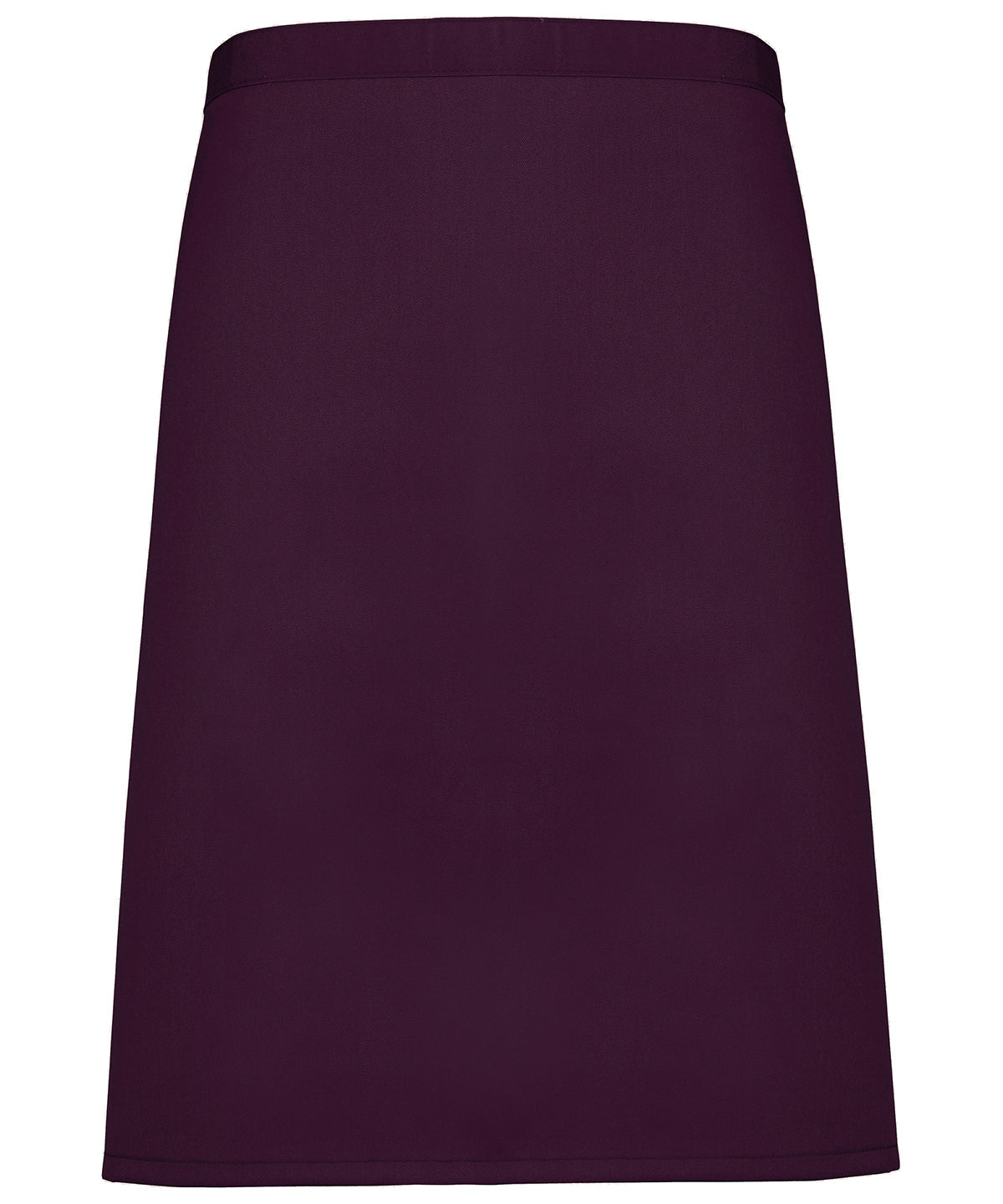 Colours mid-length apron | aubergine