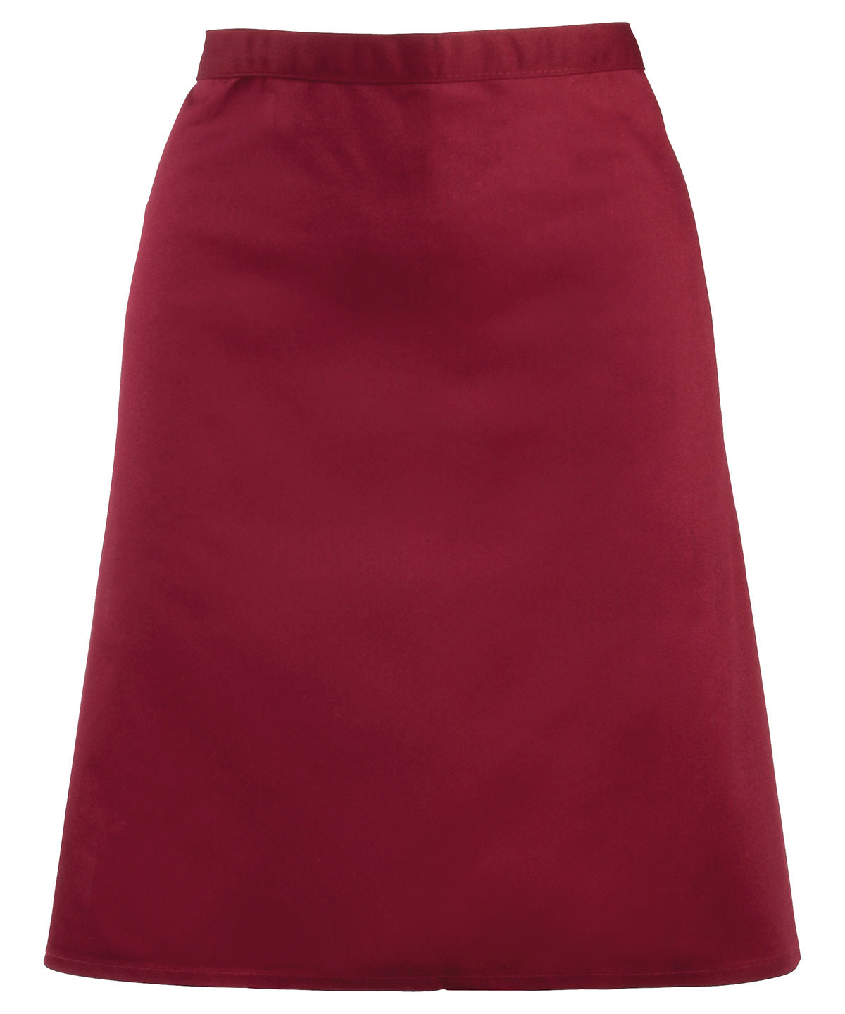 Colours mid-length apron | burgundy