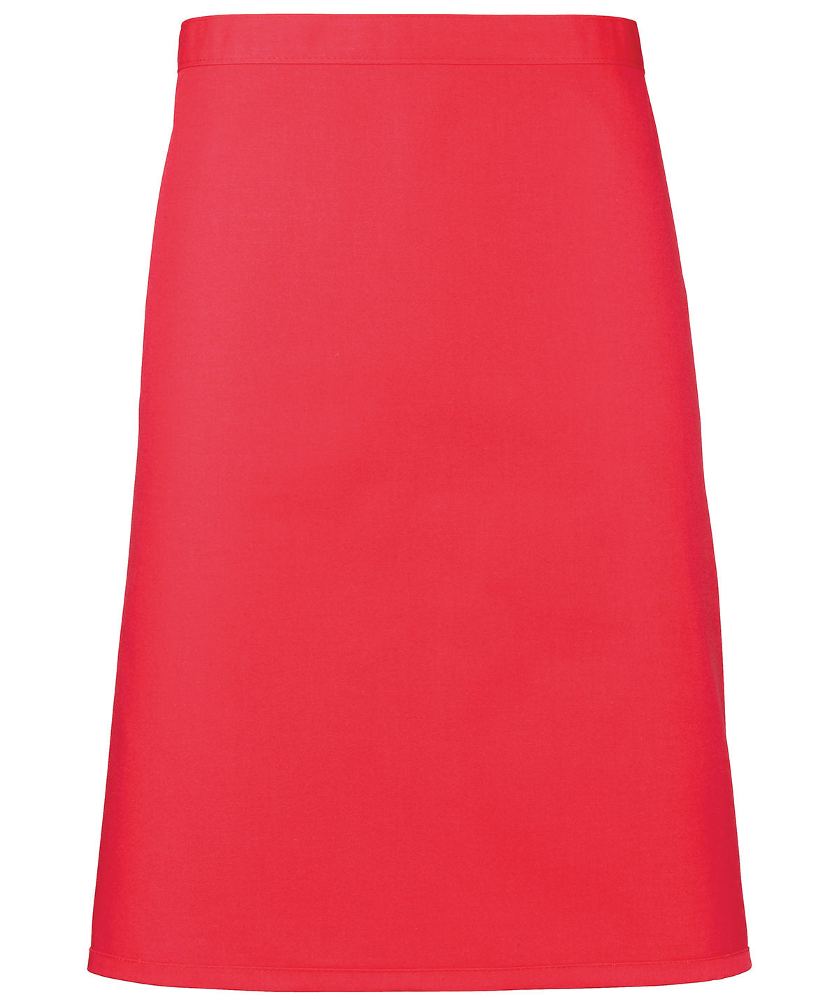 Colours mid-length apron | strawberry red