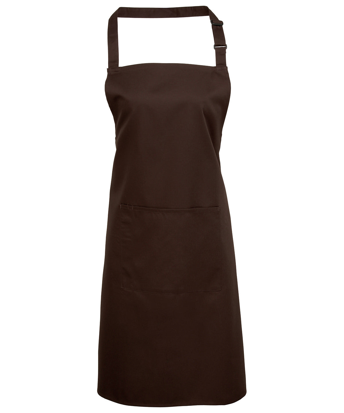 Colours bib apron with pocket | brown