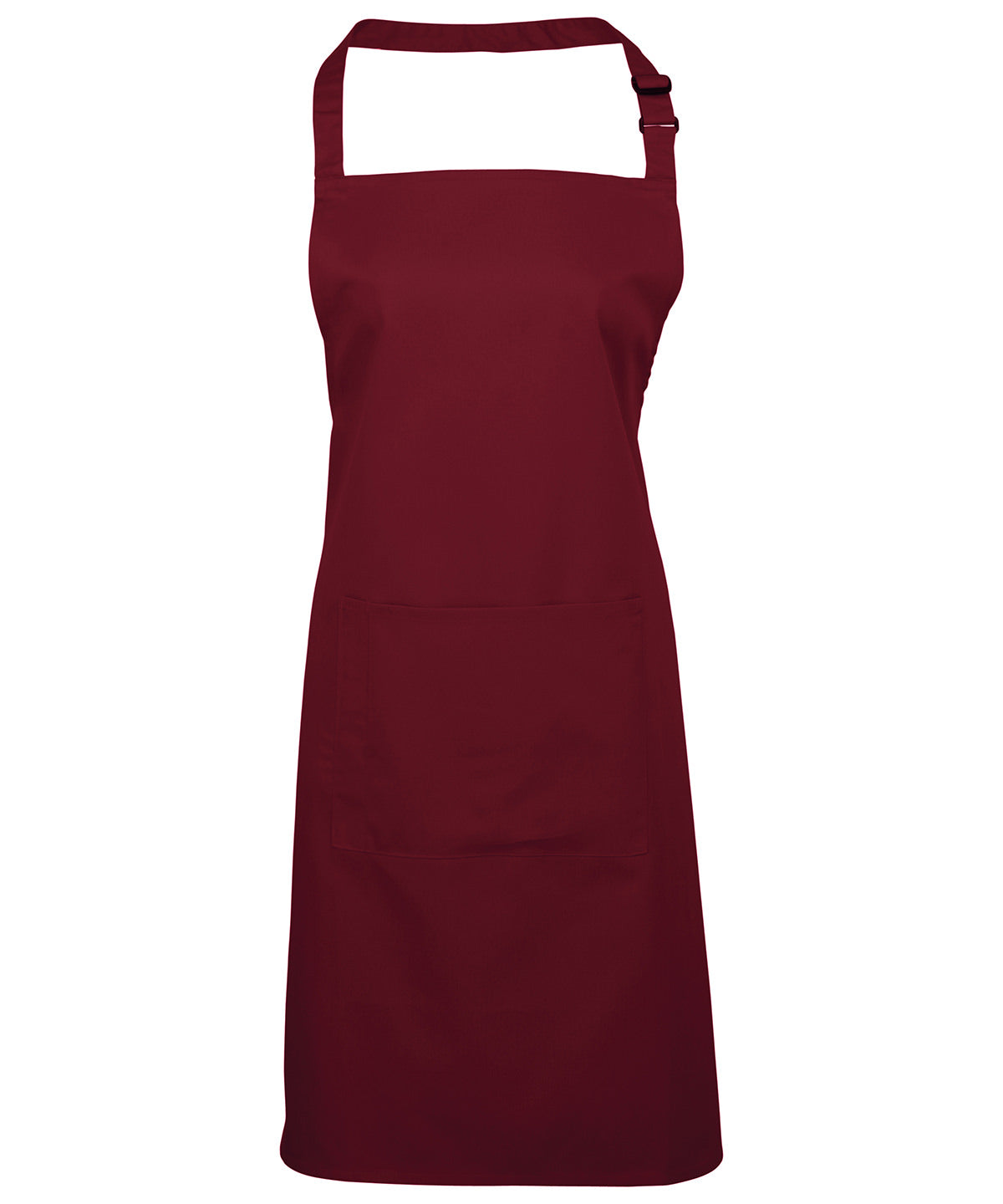 Colours bib apron with pocket | burgundy