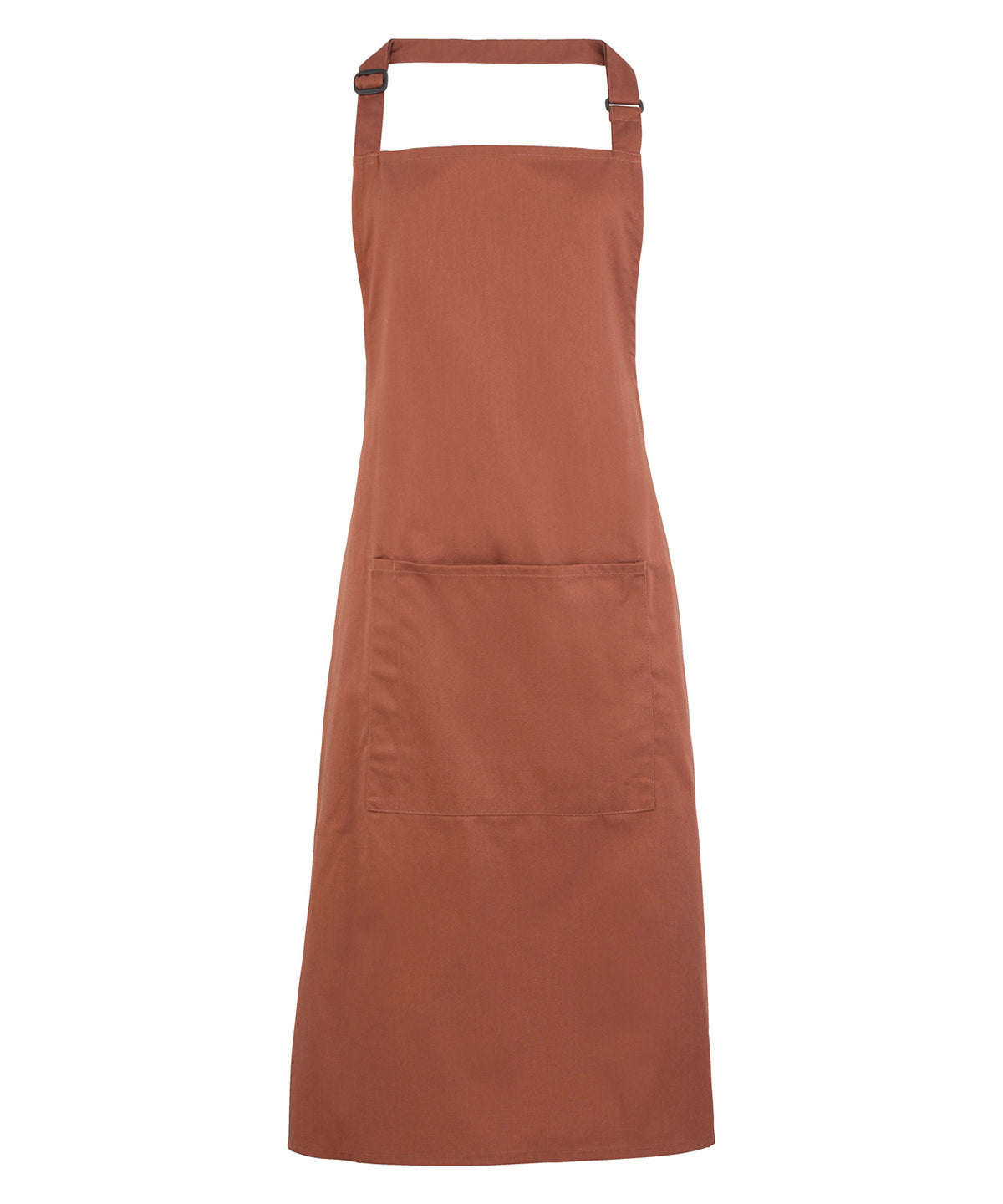 Colours bib apron with pocket | chestnut