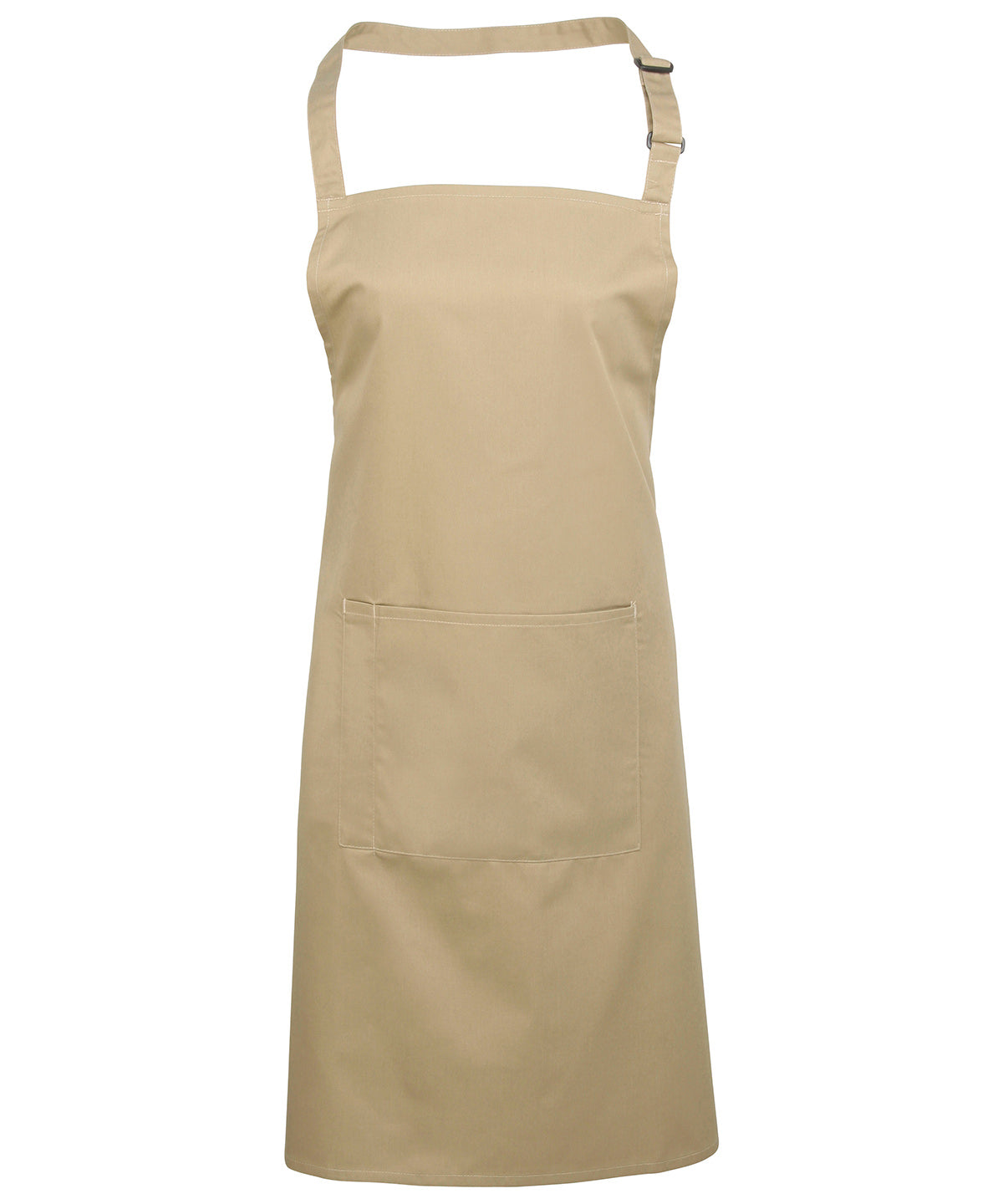 Colours bib apron with pocket | khaki