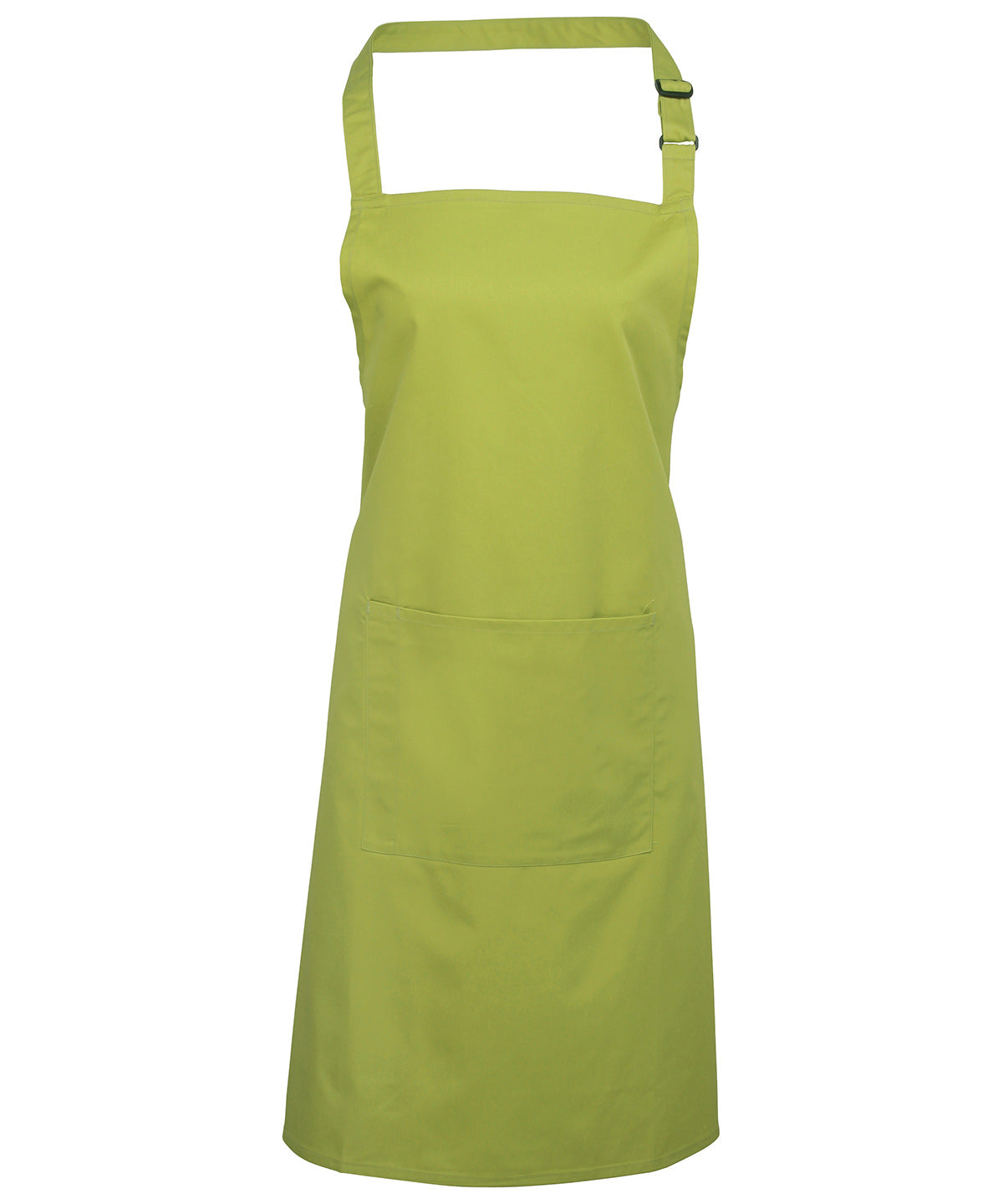 Colours bib apron with pocket | lime