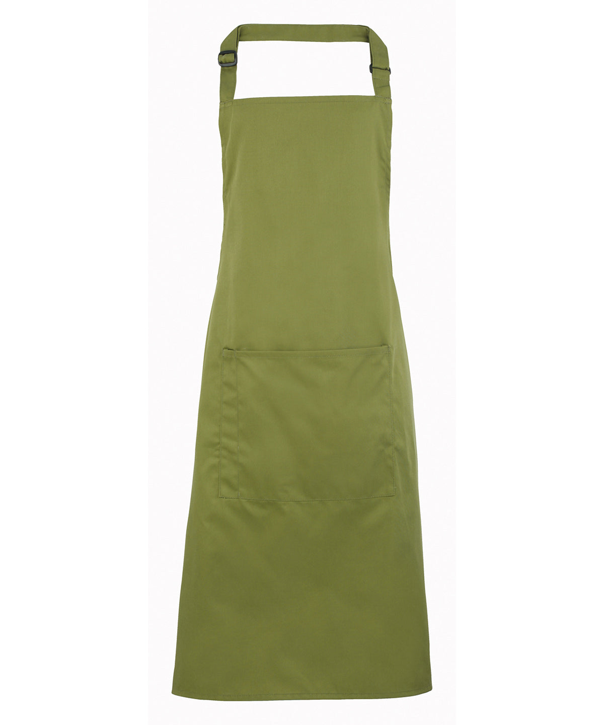 Colours bib apron with pocket | oasis green