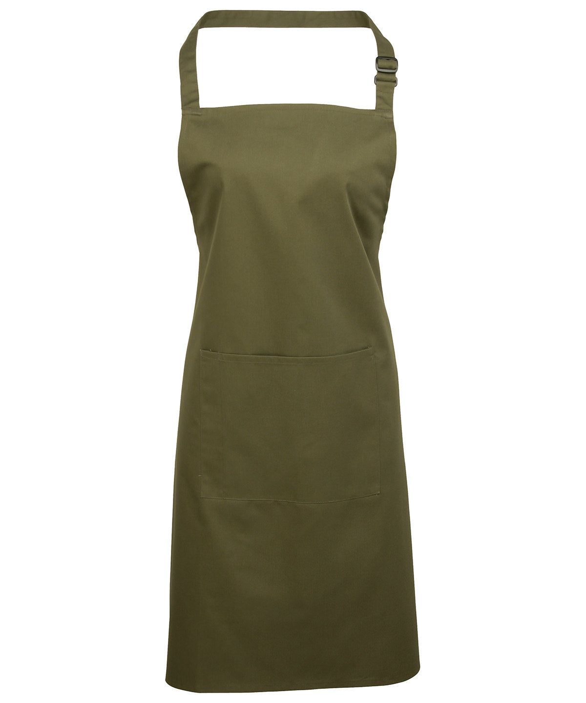 Colours bib apron with pocket | olive
